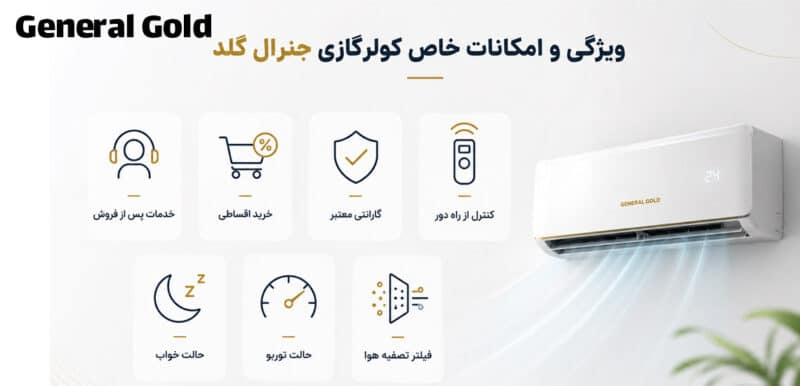 کولر های گازی جنرال گلد و یا کولر های گازی ایران رادیاتور؟